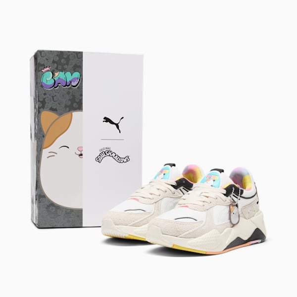 Chaussures de sport RS-X Cam PUMA x SQUISHMALLOWS, enfant et adolescent, Warm White-Alpine Snow-Lemon Meringue, extralarge